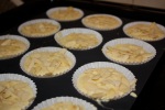 Cupcakes heading for the oven