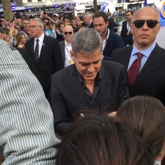 Clooney! The guy on the right = joy.