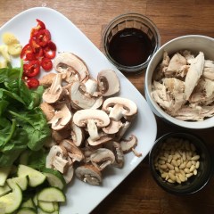 Lining up the toppings